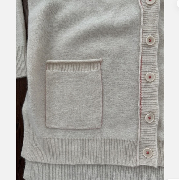 Anthropologie Pilcro Kelly Boyfriend 100% Cashmere Slouchy Cardigan Size S - Picture 14 of 15
